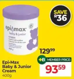 Dis-Chem Epi-Max Baby & Junior Cream offer