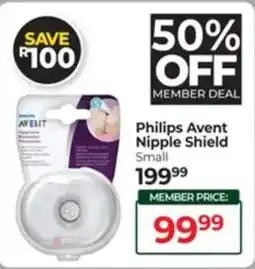 Dis-Chem Philips Avent Nipple Shield Small offer