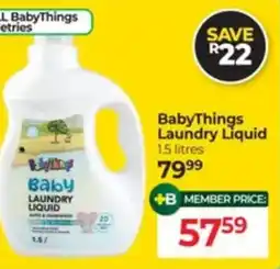Dis-Chem BabyThings Laundry Liquid offer