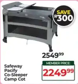 Dis-Chem Safeway Pacify Co-Sleeper Camp Cot offer