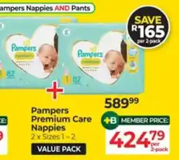 Dis-Chem Pampers Premium Care Nappies offer