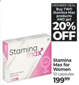 Dis-Chem Stamina Max for Women offer