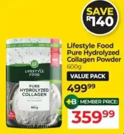 Dis-Chem Lifestyle Food Pure Hydrolyzed Collagen Powder offer