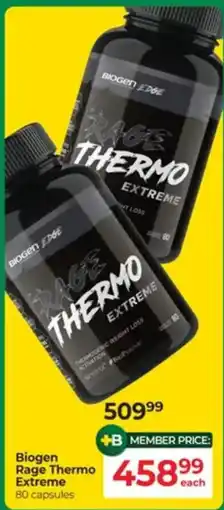 Dis-Chem Biogen Rage Thermo Extreme offer