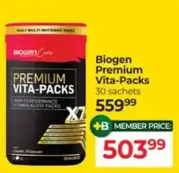 Dis-Chem Biogen Premium Vita-Packs offer