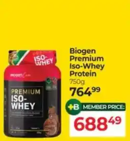Dis-Chem Biogen Premium Iso-Whey Protein offer