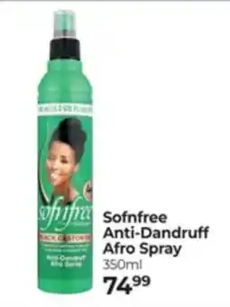 Dis-Chem Sofnfree Anti-Dandruff Afro Spray offer