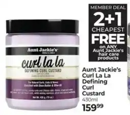 Dis-Chem Aunt Jackie's Curl La La Defining Curl Custard offer