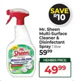 Dis-Chem Mr. Sheen Multi-Surface Cleaner & Disinfectant Spray offer