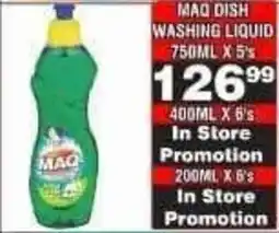 Advance Cash n Carry Maq dish washing liquid offer