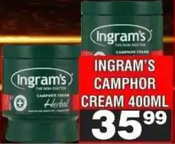 Advance Cash n Carry Ingram's camphor cream offer