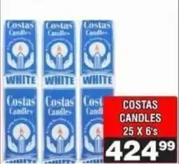 Advance Cash n Carry Costas Candles offer