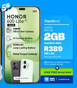Telkom Honor 600 Lite offer