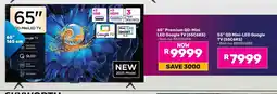 Game TCL 65" Premium QD-Mini LED Google TV offer
