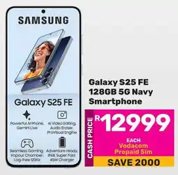 Game Samsung Galaxy S25 FE 128GB 5G Navy Smartphone offer