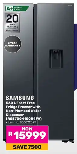 Game Samsung Frost Free Fridge Freezer with Non-Plumbed Water Dispenser offer