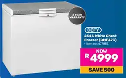 Game Defy White Chest Freezer offer