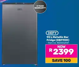 Game Defy Metallic Bar Fridge offer