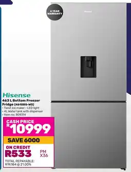 Game Hisense Bottom Freezer Fridge offer
