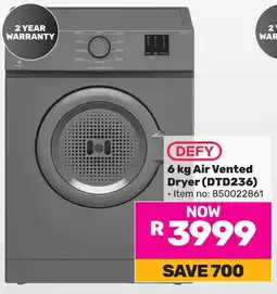 Game Defy Air Vented Dryer offer