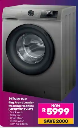 Game Hisense Front Loader Washing Machine offer