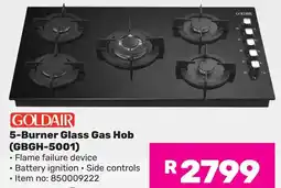 Game Goldair 5-Burner Glass Gas Hob offer