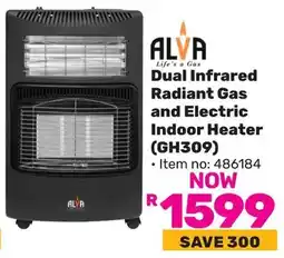 Game Alva Dual Infrared Radiant Gas and Electric Indoor Heater offer