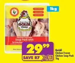 Shoprite Goldi Chicken Frozen Chicken Soup Pack 1kg offer