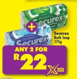 Shoprite SECUREX BATH SOAP 175g offer