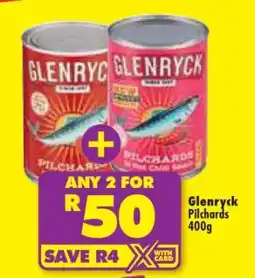 Shoprite GLENRYCK PILCHARDS 400g offer