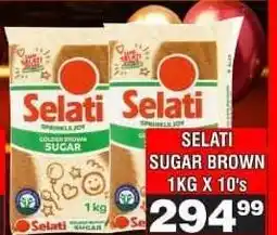 Advance Cash n Carry SELATI SUGAR BROWN 1KG X 10's offer