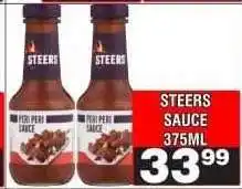 Advance Cash n Carry STEERS SAUCE 375ML offer
