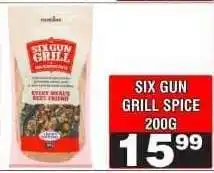 Advance Cash n Carry SIX GUN GRILL SPICE 200G offer