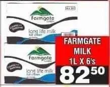 Advance Cash n Carry FARMGATE MILK 1L X 6's offer