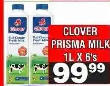 Advance Cash n Carry CLOVER PRISMA MILK 1L X 6's offer