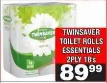 Advance Cash n Carry TWINSAVER TOILET ROLLS ESSENTIALS offer