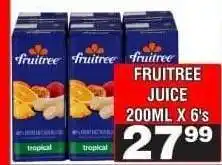 Advance Cash n Carry FRUITREE JUICE 200ML X 6's offer