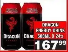 Advance Cash n Carry Dragon Energy Drink 500ml x 24's offer
