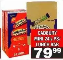 Advance Cash n Carry CADBURY MINI 24's PS/ LUNCH BAR offer