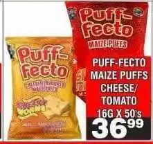 Advance Cash n Carry PUFF-FECTO MAIZE PUFFS CHEESE/TOMATO offer