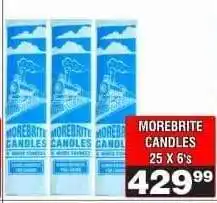 Advance Cash n Carry MOREBRITE CANDLES offer
