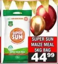 Advance Cash n Carry Super Sun Maize Meal 5kg Bag offer