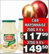 Advance Cash n Carry C&B Mayonnaise 250G X 6's offer