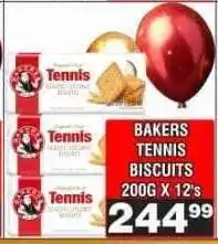 Advance Cash n Carry BAKERS TENNIS BISCUITS 200G X 12's offer