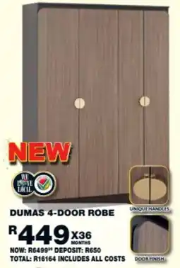 Lewis Dumas 4-door robe offer