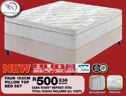 Lewis Faun 152cm pillow top bed set offer
