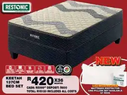 Lewis Restonic Keetah 137cm Bed Set offer