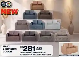 Lewis Maxi 2-division couch offer
