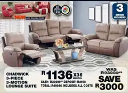 Lewis Chadwick 3-motion lounge suite offer