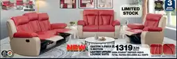 Lewis Gaston 3-motion leather uppers lounge suite offer